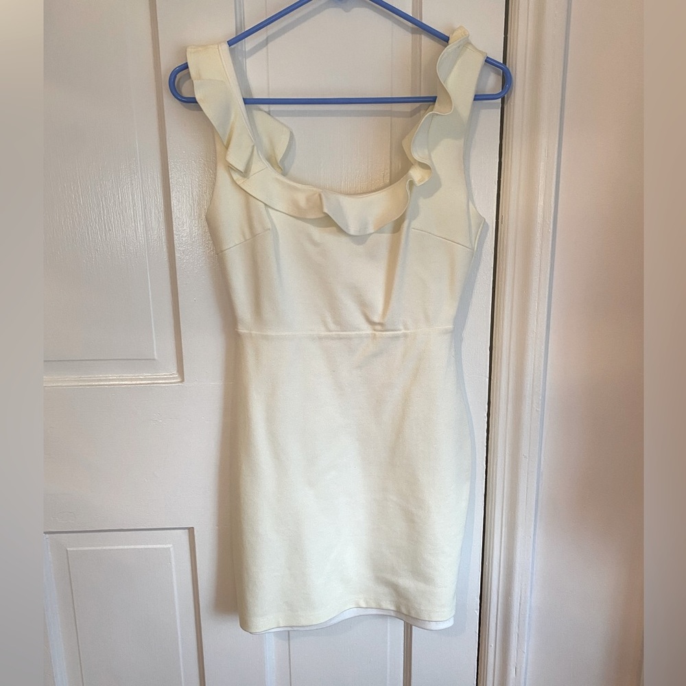 White mini dress